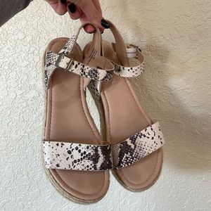 Snakeskin sandals
